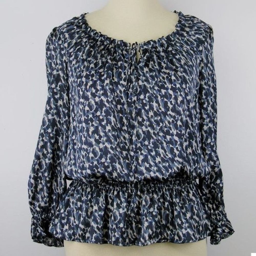 SALE Cynthia Steffe blue grey blouse top